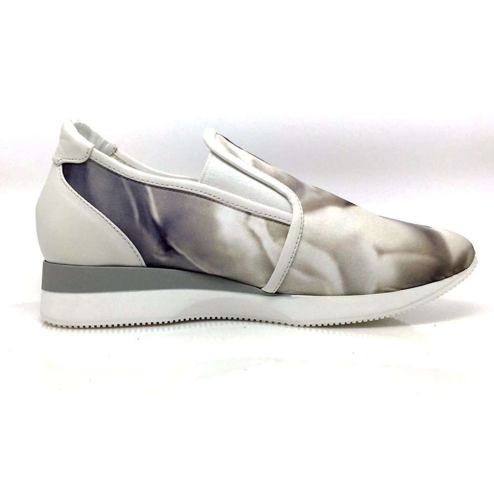 NEW MAX MARA MM 30 Neutro Gray Floral Sneakers - Picture 14 of 14